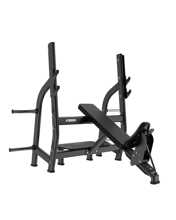 Skelcore Pro Olympic Incline Bench With Spot Platform