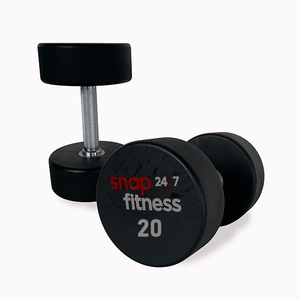 Snap Fitness 20kg Urethane Moulded DB - Gray Logo