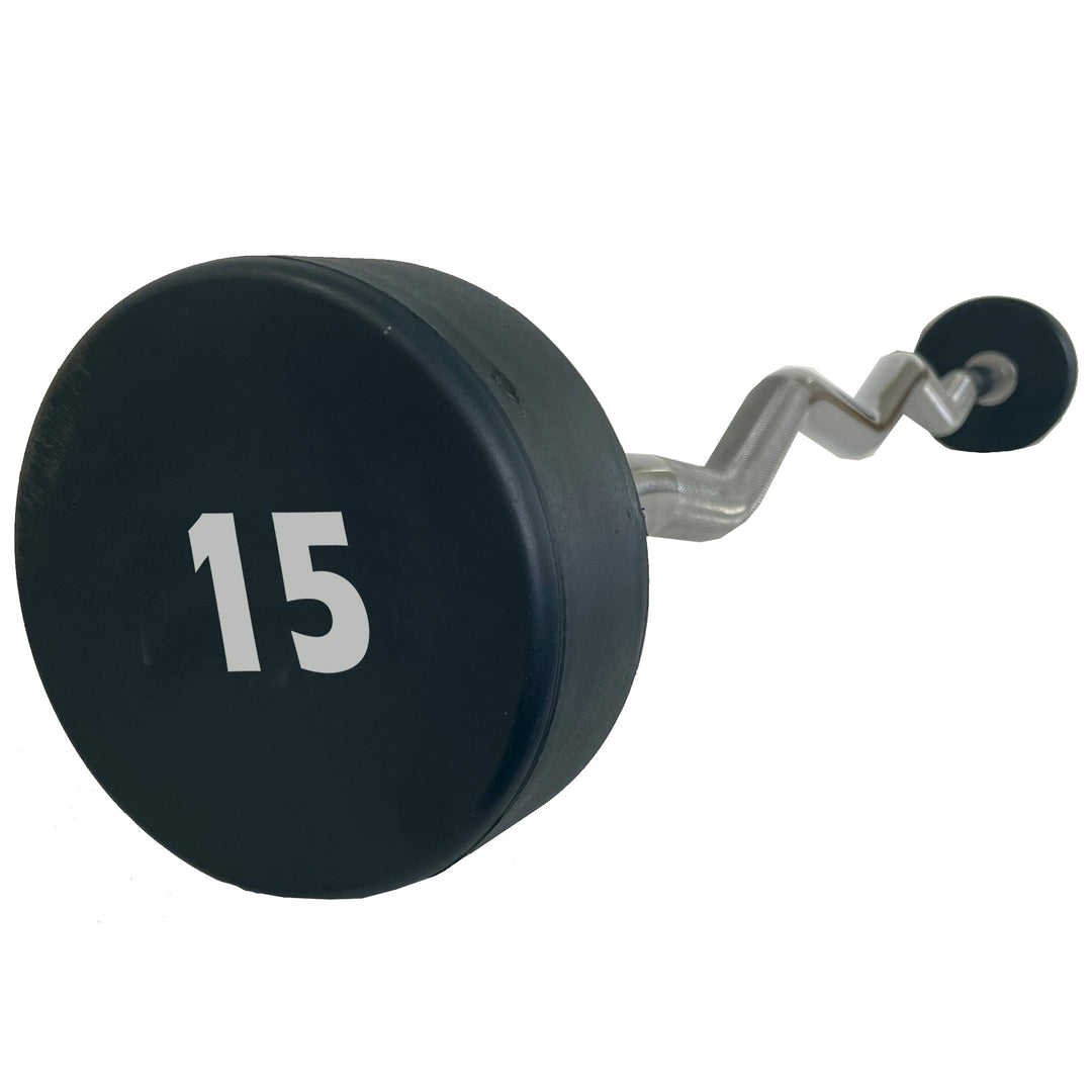 15kg Urethane EZ Curl Barbell